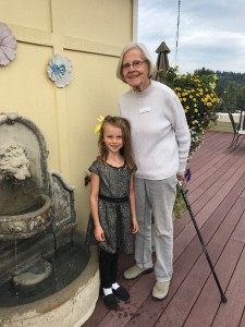 Great Gram, 94, and great grandaughter, 6 - both under chiropractic care to optimize their nervous systems and enjoying a sensational century!
