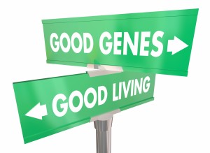 Good Genes Living Street Road Signs Longevity 3d Illustration