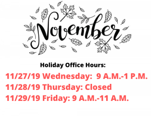 Holiday Office Hours_