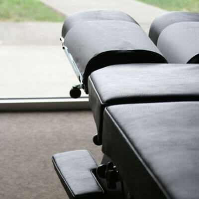 photo of a chiropractic adjusting table